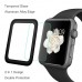 Full Cover 2 ΤΕΜΑΧΙΑ Tempered Glass Apple Watch Series 3 / 2 / 1 - 42mm - Black  oem