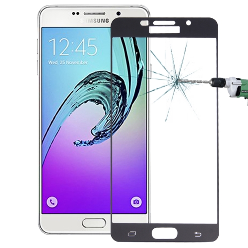 Full Tempered Glass / Αντιχαρακτικό Γυαλί 0.26mm 9H Samsung Galaxy A7 (2016) /A710 (Black