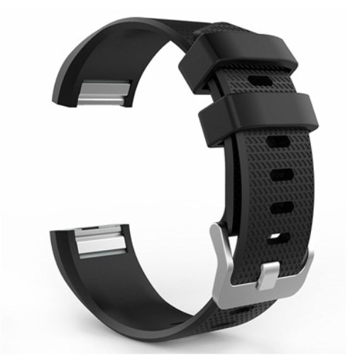 Silicone Λουράκι Fitbit Charge 2 (Black) ΟΕΜ
