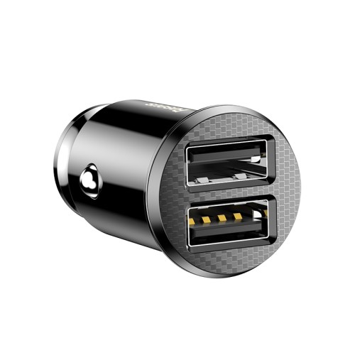 BASEUS Mini Smart Φορτιστής Αυτοκινήτου 3.1A Dual USB (CCALL-ML01) - Black