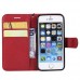 Θήκη Wallet iPhone 5 / 5s / SE - Red