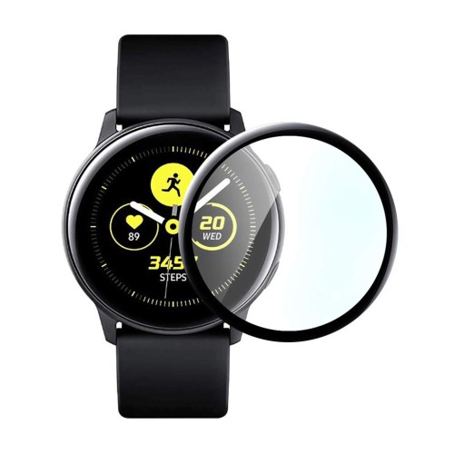 2 ΤΕΜΑΧΙΑ Full Tempered Glass Samsung Galaxy Watch Active  - Black 40mm