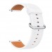 Λουράκι 22mm Γνήσιο Δέρμα Samsung Galaxy Watch 46mm / Gear S3 - White