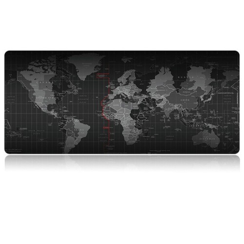 Anti-Slip Soft Rubber Mousepad (Διαστάσεις: 60cm x 30cm) - World Map Pattern
