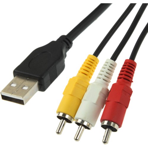 Καλώδιο USB σε 3 x RCA (Μήκος: 1,50 m)