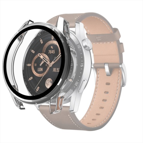 2 in 1 Θήκη Προστασίας PC + Tempered Glass Huawei Watch GT 3 (46mm) - Transparent