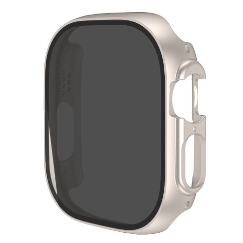 2 in 1 Θήκη Προστασίας + Privacy Anti Spy Tempered Glass Apple Watch Ultra (49mm) - Starlight ΟΕΜ