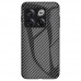 Θήκη Carbon Fiber Texture TPU OEM με Πλάτη από Tempered Glass OnePlus 10T 5G - Black