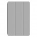 Smart Flip Cover 3-Fold Θήκη με Πλάτη Σιλικόνης Xiaomi Pad 5 Pro 12.4 (2022) - Grey