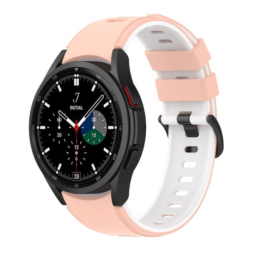 Dual Color Λουράκι Samsung Galaxy Watch 4 - Pink / White