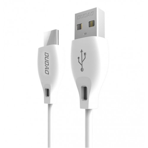 Dudao L4T Καλώδιο Φόρτισης / Δεδομένων USB σε USB Type C 2.1A 1m - White
