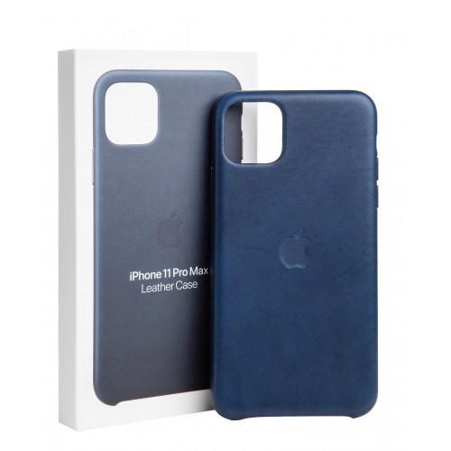 Apple Original Leather Cover (MX0G2ZM/A) iPhone 11 Pro Max - Midnight Blue