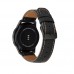 Λουράκι Leather Γνήσιο Δέρμα Samsung Galaxy Watch Active / Amazfit Bip / GTS / Watch3 41mm- Black