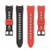 Dual color Silicone Λουράκι Samsung Galaxy Watch 4 - Red / Black