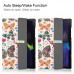 Magnetic 3 Fold Θήκη Samsung Galaxy Tab A8 10.5 (X200 / X205) - Color Butterflies Pattern