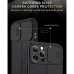 Camshield Carbon Leather Back Cover iPhone 14 Pro - Blue