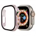 2 in 1 Θήκη Προστασίας + Tempered Glass Apple Watch Ultra (49mm) - Rose Gold