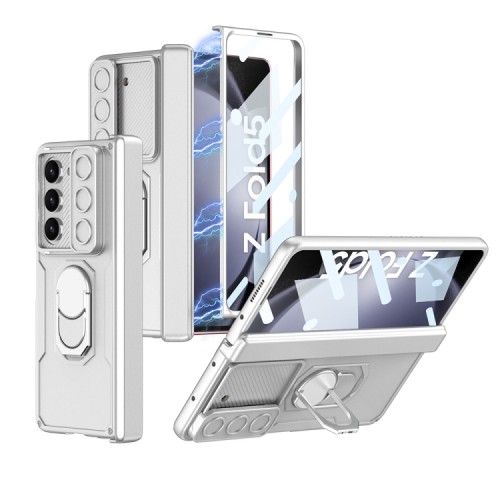 GKK Folding Armor Camshield Θήκη Samsung Galaxy Z Fold 5 - Silver