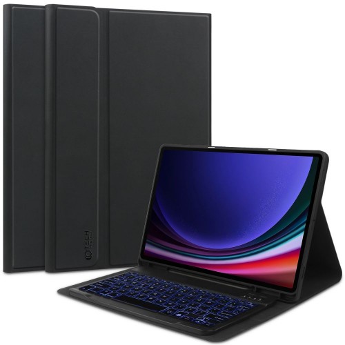 Tech-Protect SC Pen + Keyboard Smartcase Flip Cover Samsung Galaxy Tab S9 FE Plus 12.4 (X610 / X616B) - Black