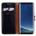 Θήκη Wallet Wax Texture Samsung Galaxy S8 Plus - Black