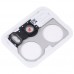 ΑΝΤΑΛΑΚΤΙΚΟ τζαμακι με πλαισιο πισω καμεραςBack Camera Lens Frame για Xiaomi Redmi Note 12 Pro 5G - White