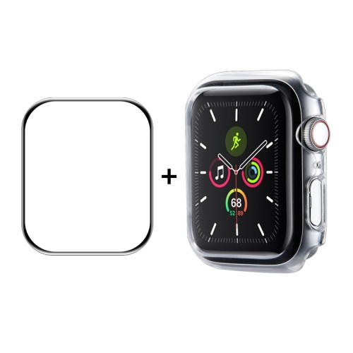 ENKAY 2 in 1 Θήκη Προστασίας PC + Full Cover  HD Screen Protector Apple Watch Series 7 (41mm) - Transparent