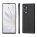 Carbon Leather Texture Back Cover Honor 70 - Black