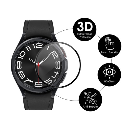 ENKAY Full Flexi Glass Samsung Galaxy Watch6 (43mm) - Black