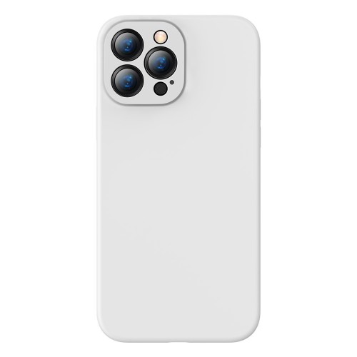 Baseus Liquid Gel Soft Flexible Rubber Cover iPhone 13 Pro Max - White (ARYT000502) !!!