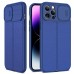 Camshield Carbon Leather Back Cover iPhone 14 Pro - Blue