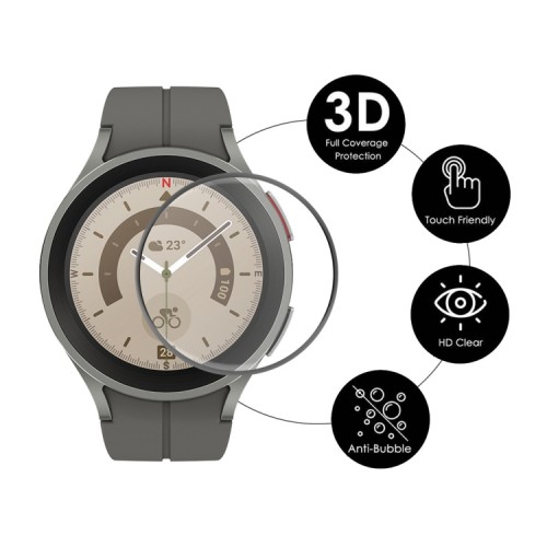 ENKAY Full Flexi Glass Samsung Galaxy Watch 5 Pro (45mm) - Black