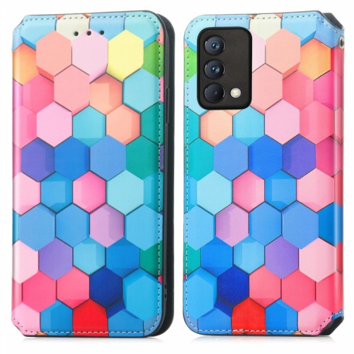 Θήκη  Wallet Realme GT Master Edition 5G - Colorful Hexagon
