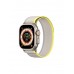 DUX DUCIS YJ Series Nylon Velcro Λουράκι Apple Watch 42mm / 44mm / 45mm / 49mm - Yellow / Beige