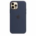 Apple Original Silicone Magsafe Cover (MHL43ZM/A) iPhone 12 / 12 Pro 6.1 - Deep Navy